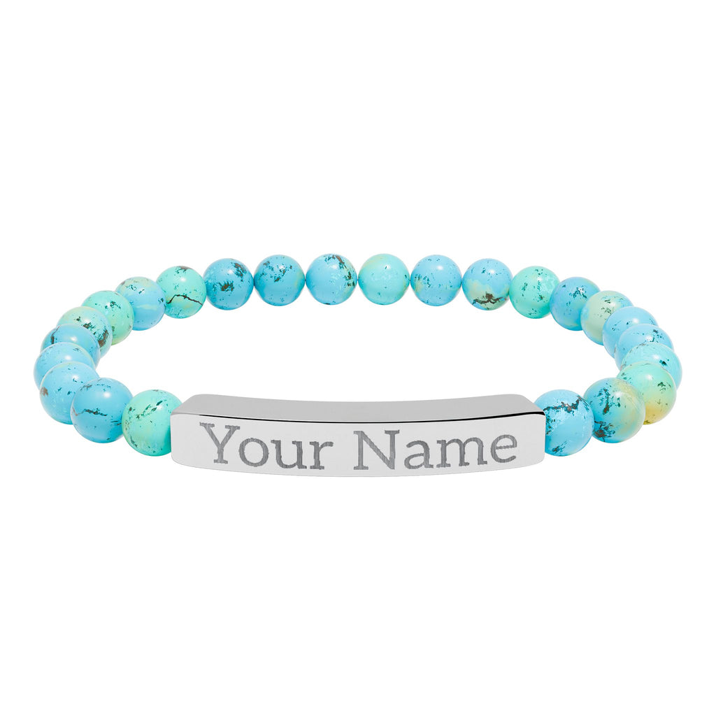 Engraved Name Stretch Bracelet