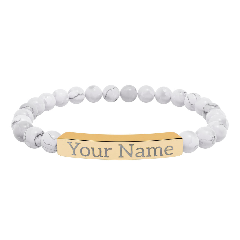 Engraved Name Stretch Bracelet