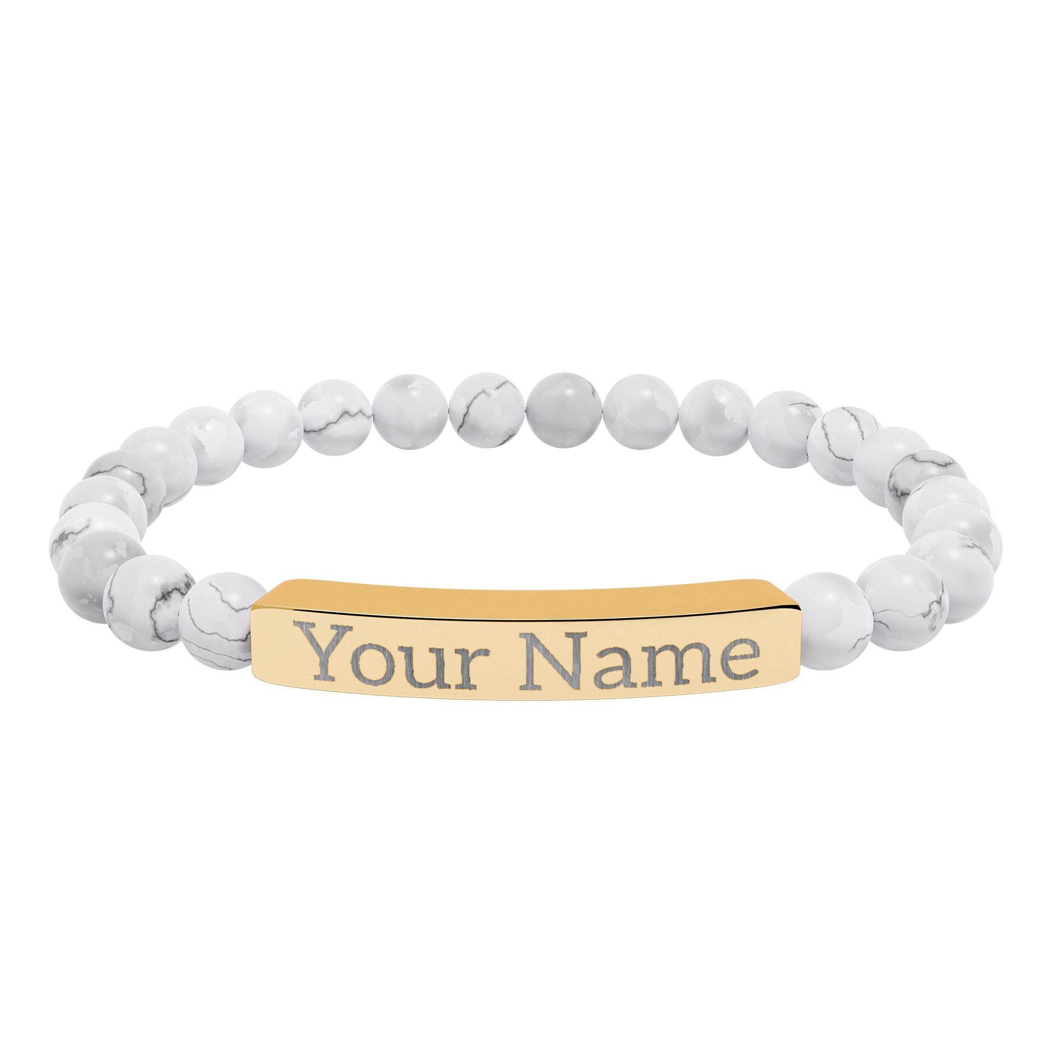 Engraved Name Stretch Bracelet