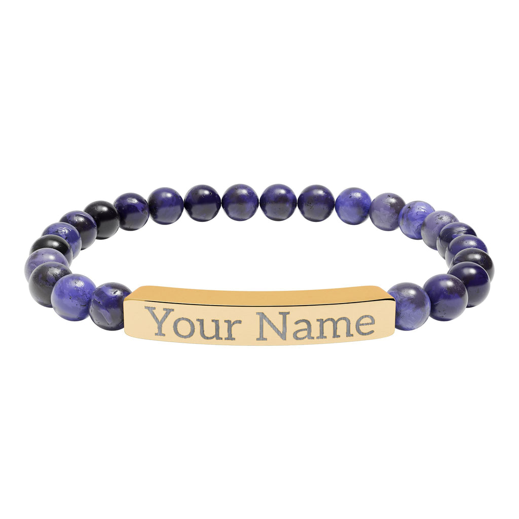 Engraved Name Stretch Bracelet