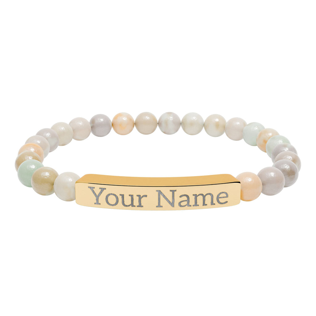 Engraved Name Stretch Bracelet