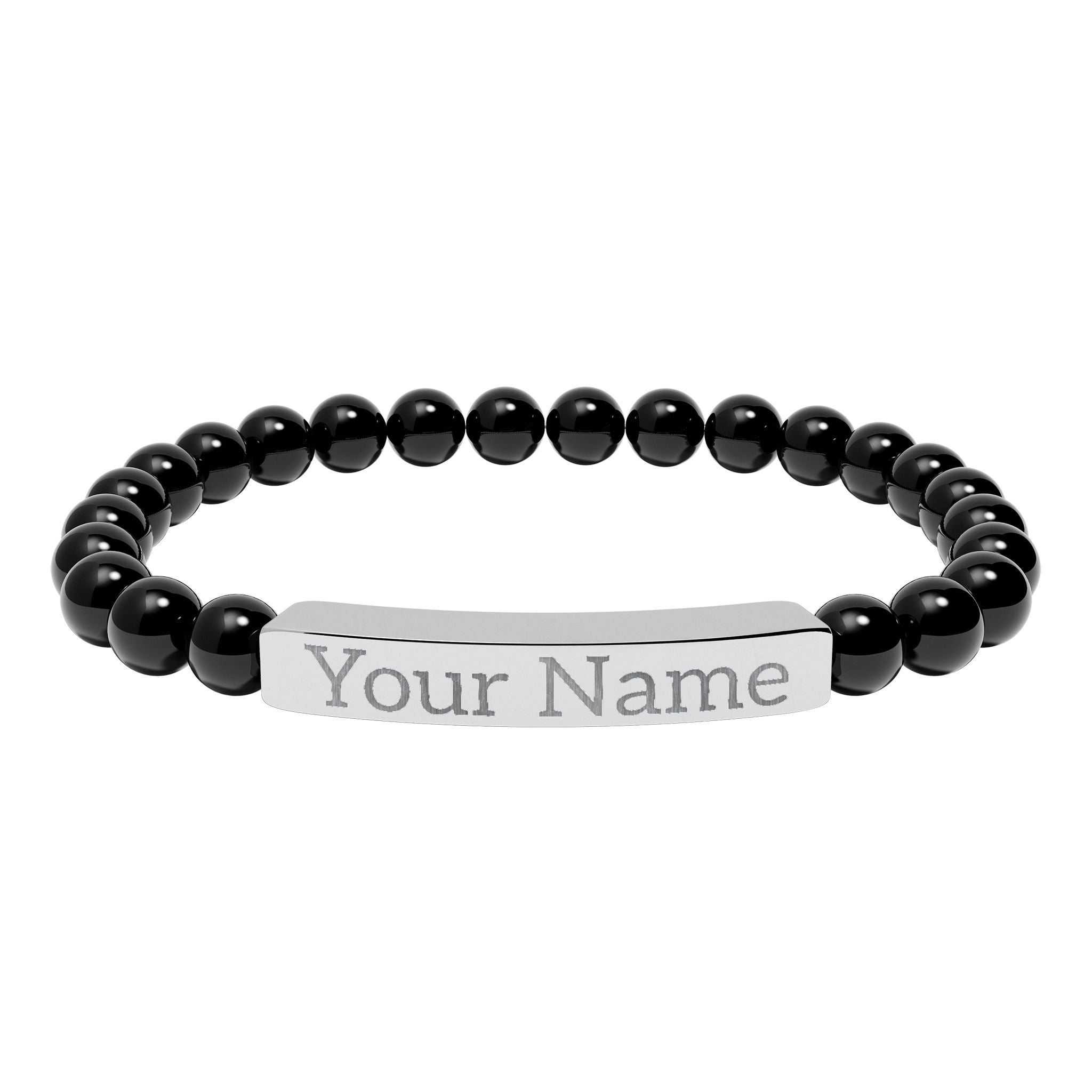 Engraved Name Stretch Bracelet