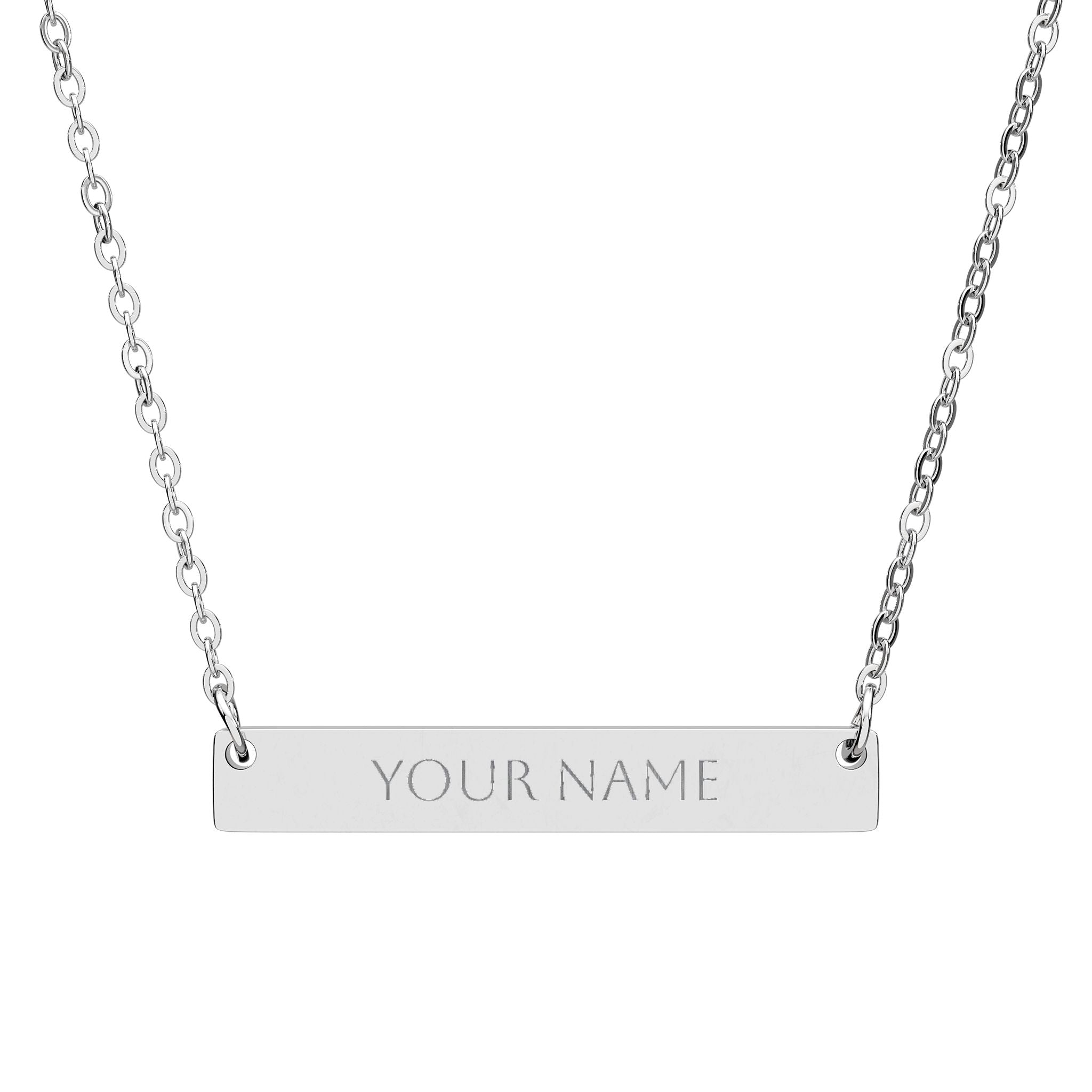 Engraved Personalized Name Pendant