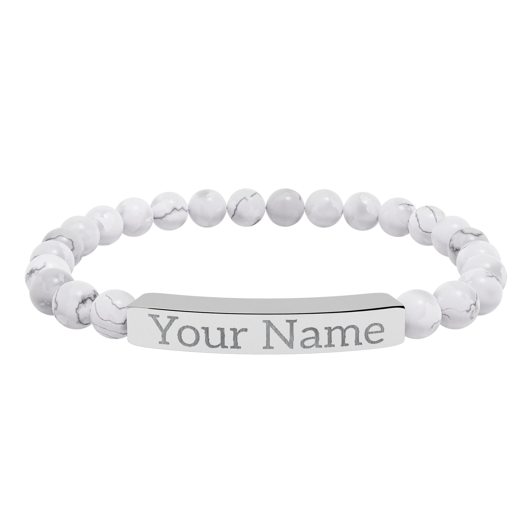Engraved Name Stretch Bracelet