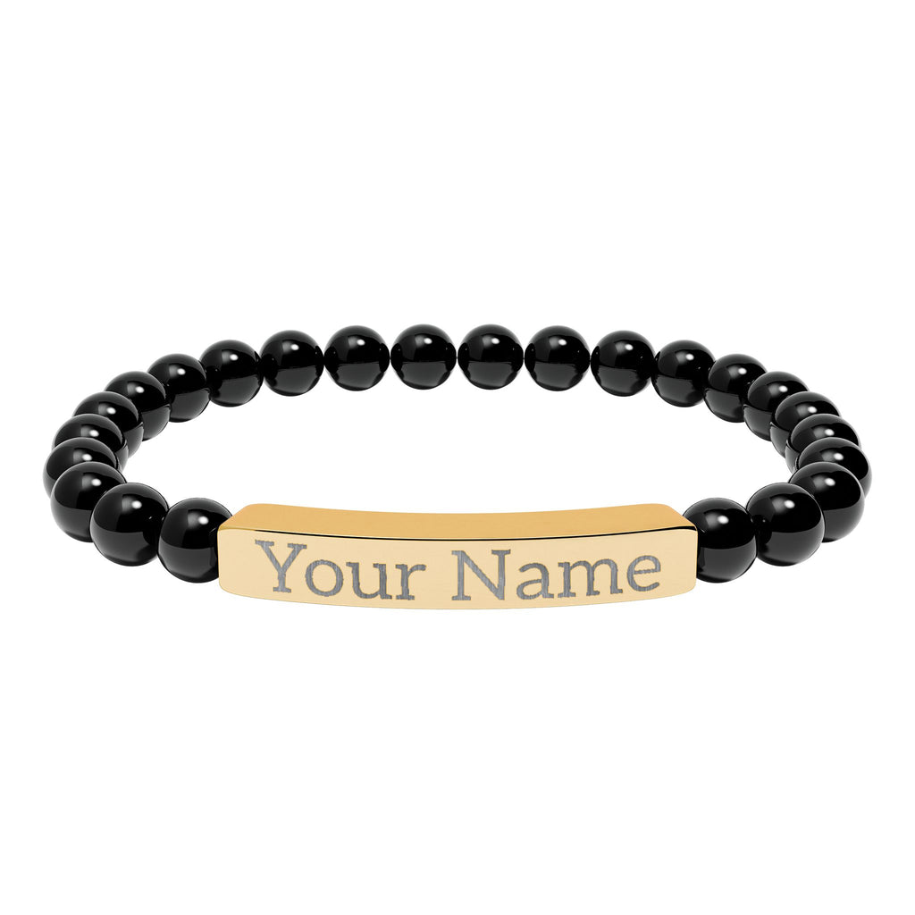 Engraved Name Stretch Bracelet
