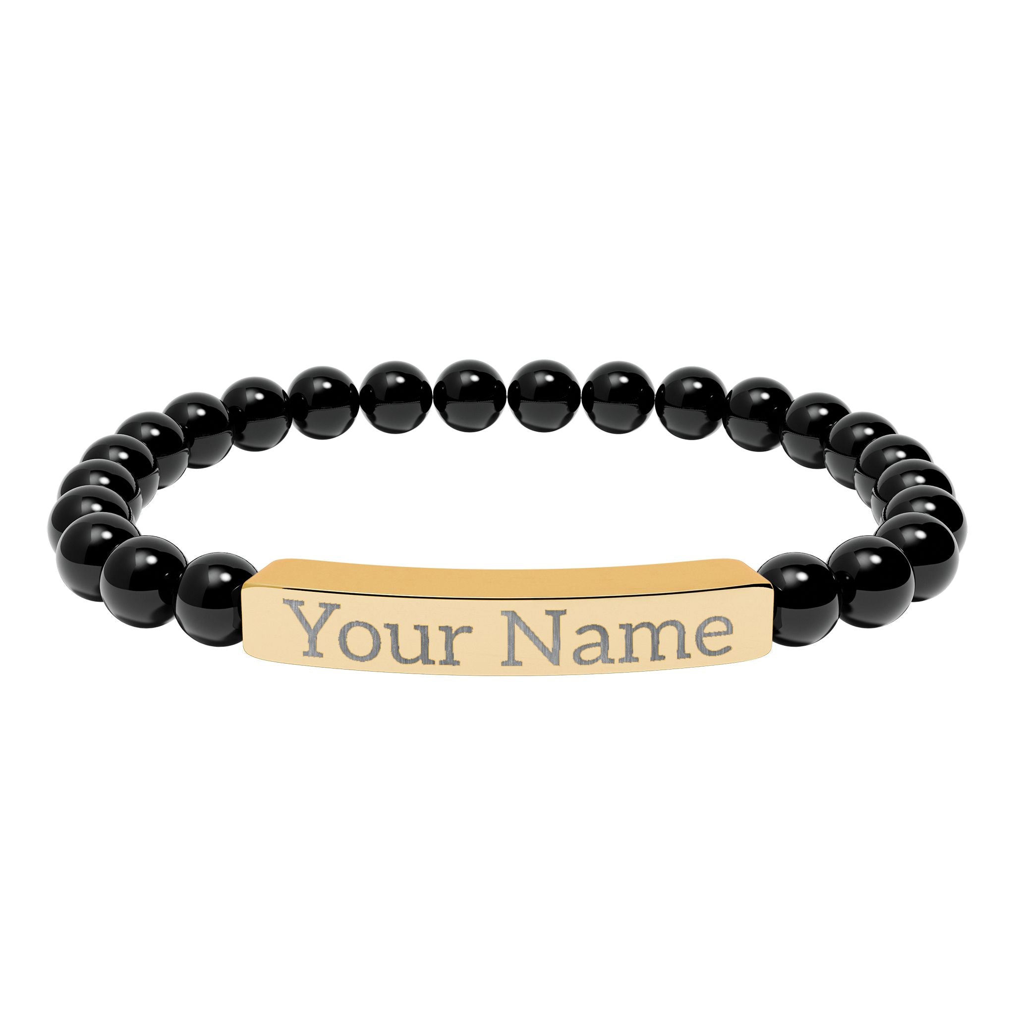 Engraved Name Stretch Bracelet